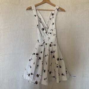 Free People Dress V-Neck Dandelion Halter Summer Dress Size 0